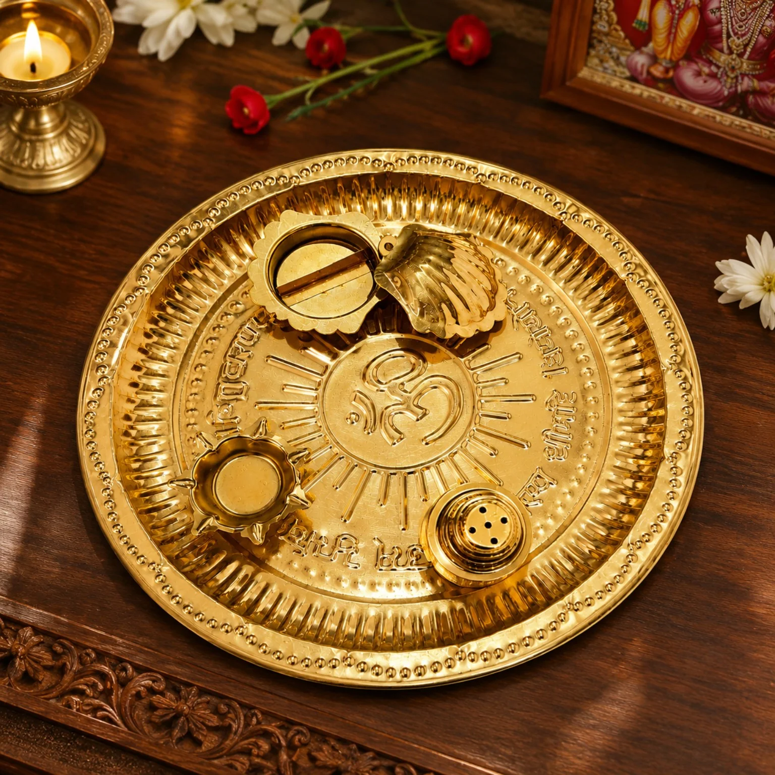 10 inch brass plate