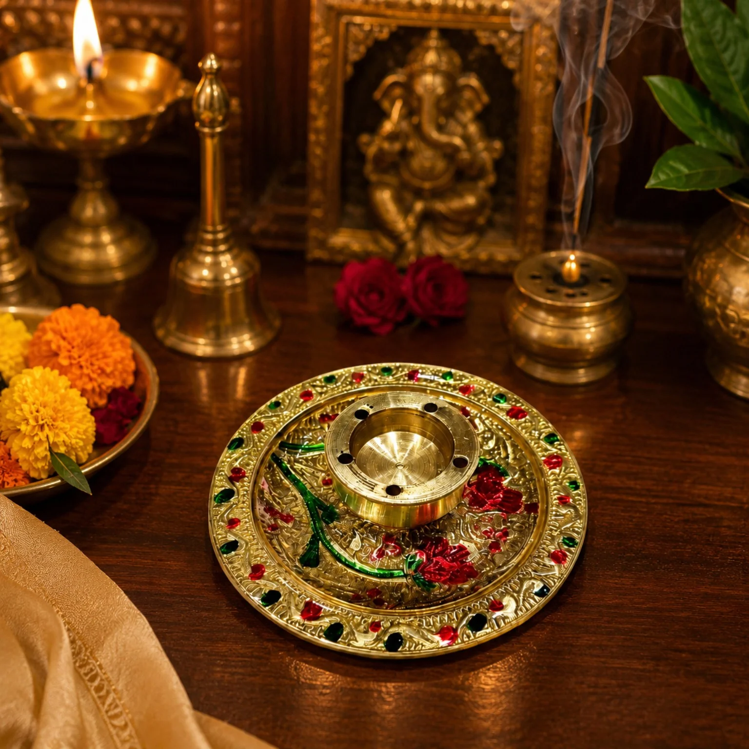 brass incense holder