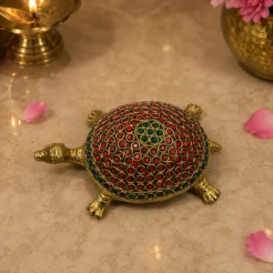 decorative brass turtle showpiece