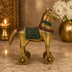 brass horse decor