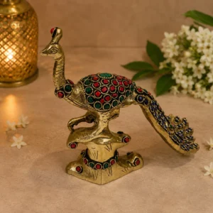 brass peacock showpiece