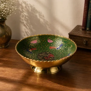 4 inch brass decorative bowl