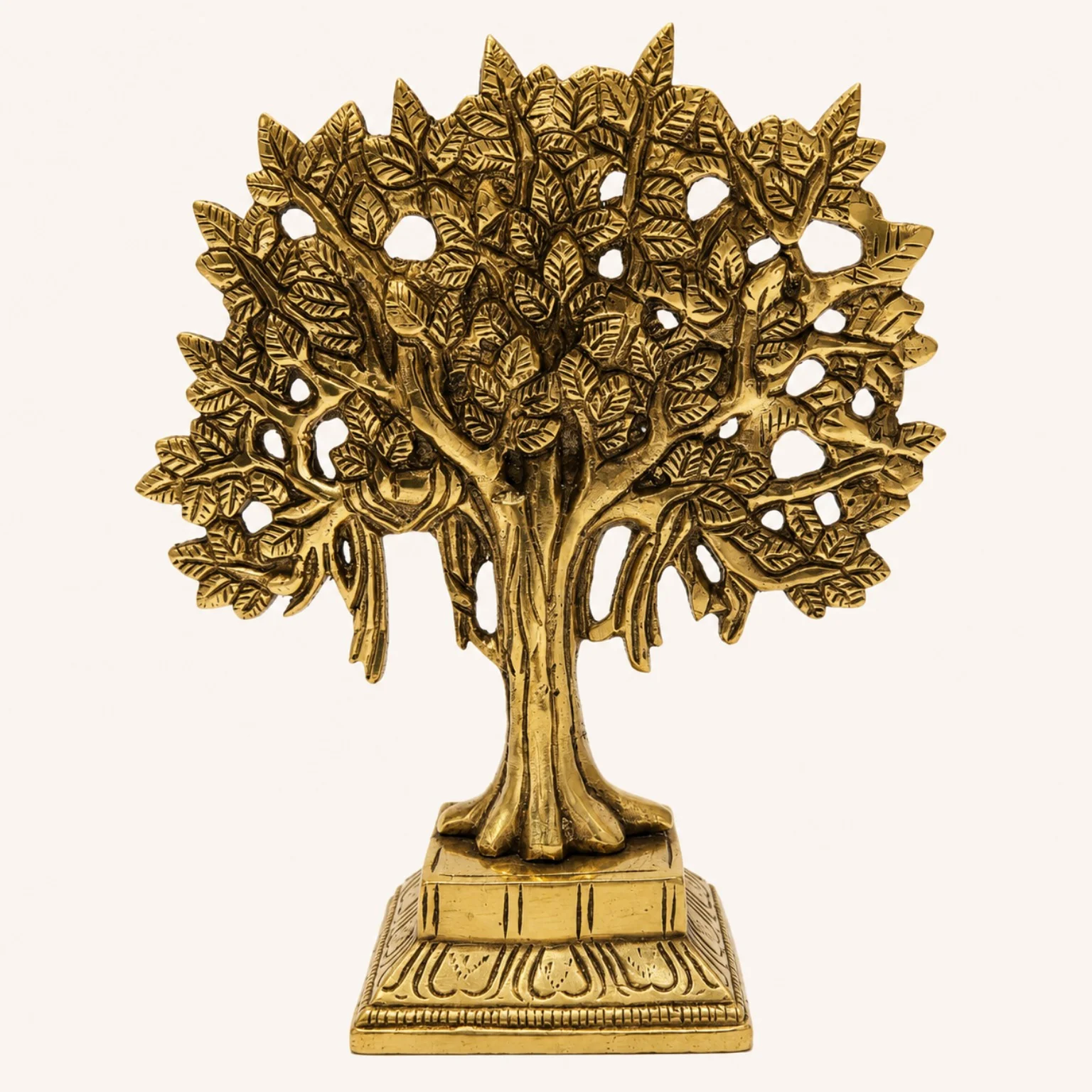 Brass Tree of Life Showpiece – Stunning 7.5 Inch Decorative Tree | CraftyRootz - Image 2