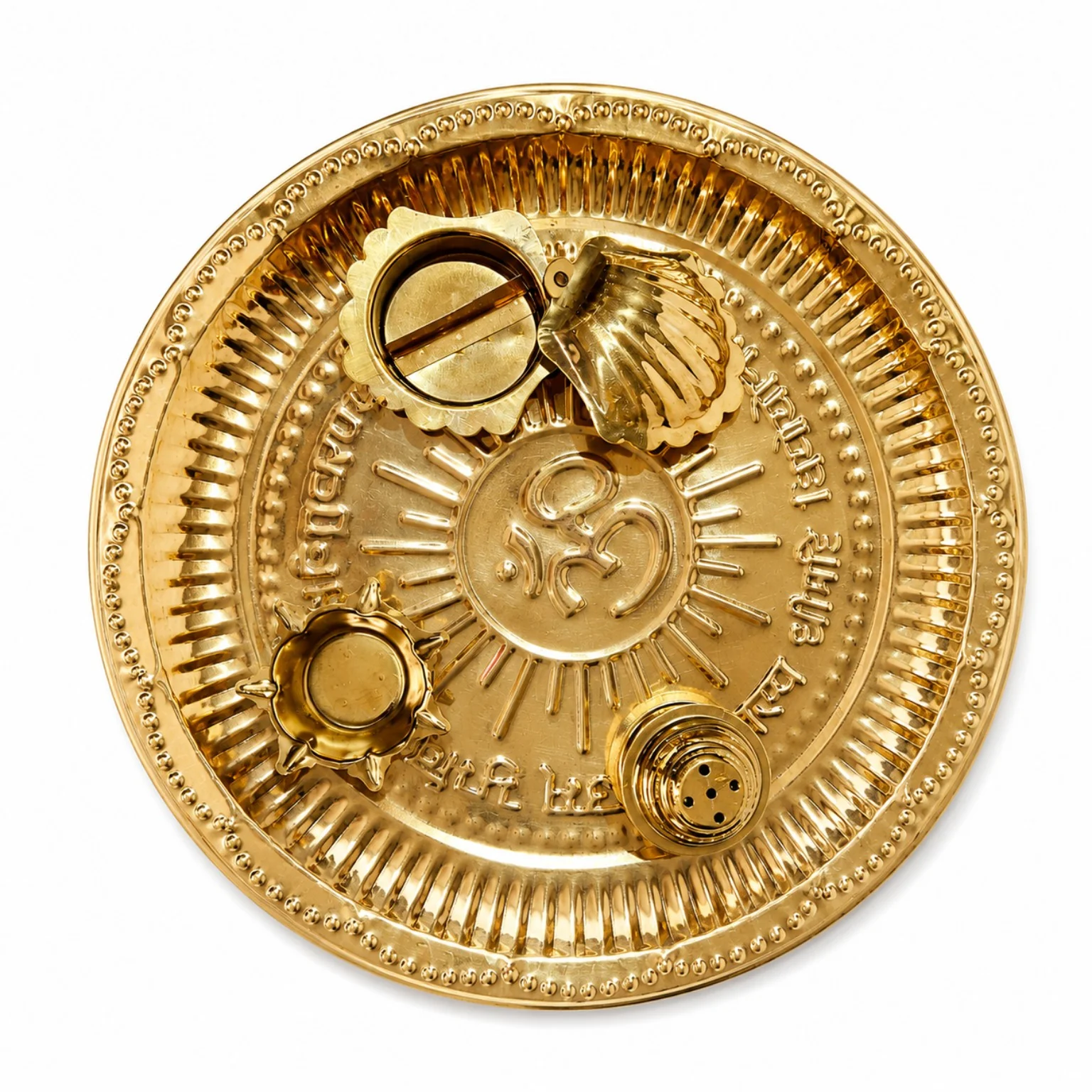 10 Inch Brass Plate – Stunning Traditional Decorative Design | CraftyRootz - Image 2